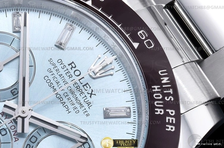 Rolex aaa copy 116500 CER Clean 904L I-Blu A4130 ROLDYT0442 -Daytona Brn Dia SS 1101